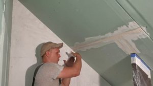 Как правильно заделать стыки  гипсокартона?