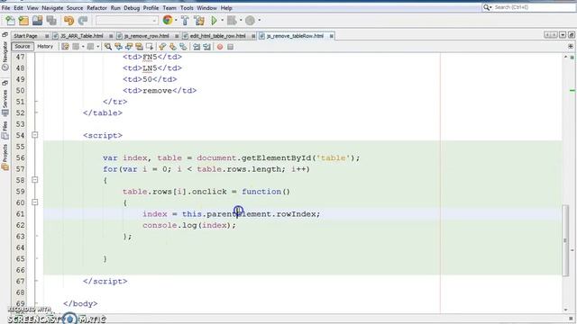 How To Remove HTML Table Selected Row Using JavaScript [ with Source code ] смотреть онлайн
