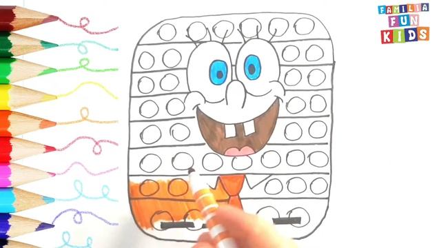 DESENHANDO E PINTANDO POP IT FIDGET TOY ARCO-ÍRIS | BOB ESPONJA DIBUJA Y COLOREA смотреть онлайн