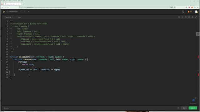 Validate Binary Search Tree- Blind 75 Problem 25 - Typescript смотреть онлайн
