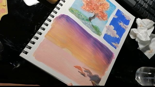 Paint with me ✨\\Gouache: Genshin Impact Sceneries (Qingyun Peak) смотреть онлайн