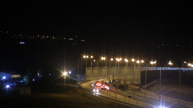Керчь спит.2 часа ночи.05.09.2018.Трудяга мост.Работы асфальтобетон.. смотреть онлайн