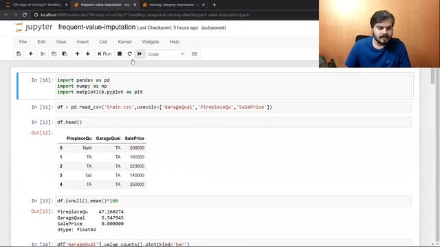 37 Handling Missing Categorical Data Simple Imputer Most Frequent Imputation Missing Category смотреть онлайн