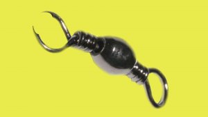 Три способа крепления вертлюжка рыболовной снасти