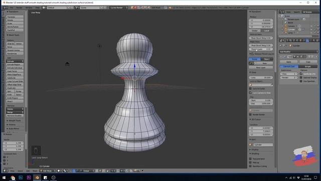 Создаем РЕАЛИСТИЧНУЮ пешку в BLENDER [2/3] | Для новичков смотреть онлайн