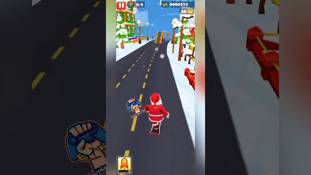 Santa run walkthrough gameplay #1. #shorts смотреть онлайн