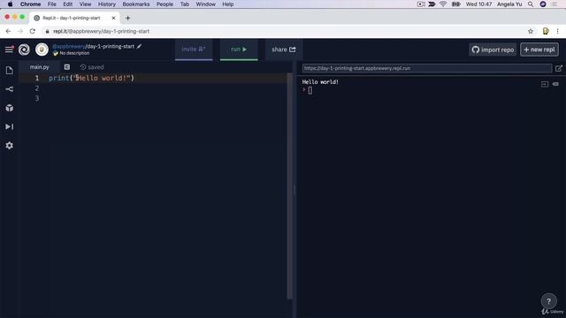 Printing to the Console in Python | 100 Days of Code: The Complete Python Pro Bootcamp for 2022 смотреть онлайн