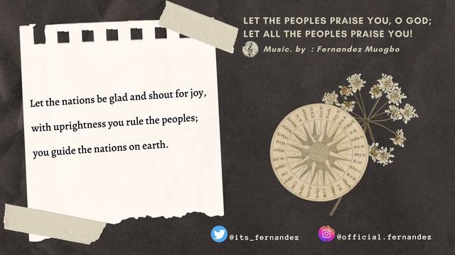 Psalm 67 // Let the peoples praise you, O God; let all the peoples praise you! смотреть онлайн