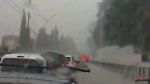 Ураган в Сочи 2018 ★ Потоп в Сочи Адлер 2018 ★ Дядька утопил тачку!))