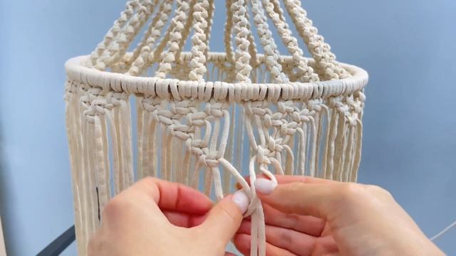 DIY Lampshade Macrame / Chandelier Macrame смотреть онлайн