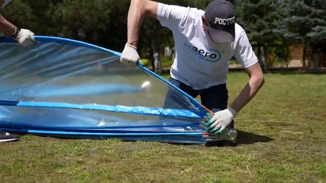 Купол-тент для бассейна! Видео-инструкция по сборке! Aerosfera (Аэросфера) смотреть онлайн