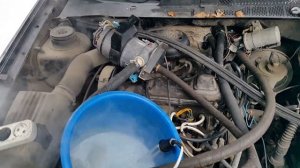 промывка радиатора печки саноксом.