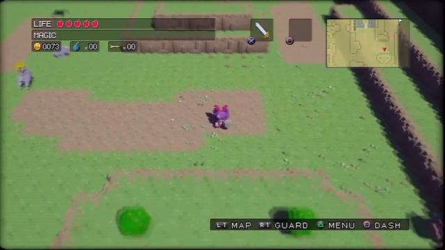 Let's Play 3D Dot Game Heroes [2] Grass dungeon смотреть онлайн