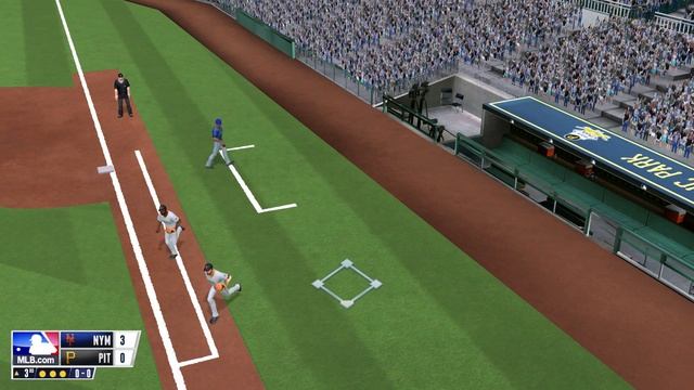 RBI Baseball 16 (PS4) Mets vs Pirates Gameplay (Full 5 inning Game) смотреть онлайн