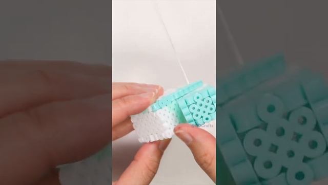 DIY Minecraft Arctic Fox ? with Perler Beads #shorts смотреть онлайн