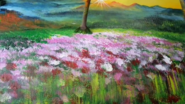 【コスモスの丘】#油彩画 #芸術 #油絵 #絵 #アート #oilpainting #oil #painter #Paintingsea 　　　#風景　#風景画 смотреть онлайн