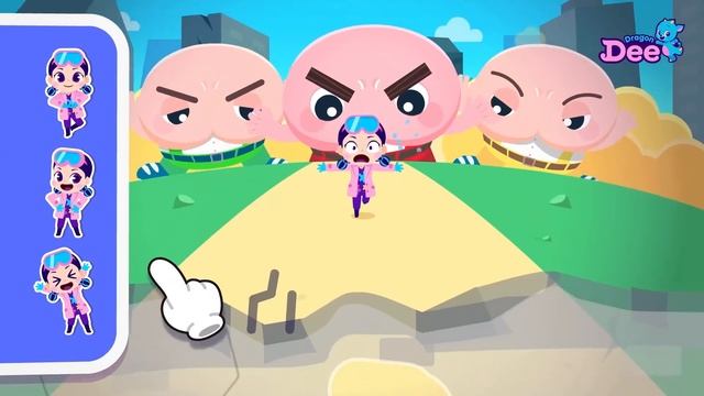 Run!! Bum Monster Brothers ? | Hole in the Wall | DD Dance Game?| Dr.Candy & Dragon Dee | Kids Game смотреть онлайн