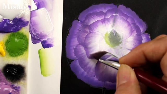 Lisianthus flower painting tutorial ( in 4 minutes ) смотреть онлайн