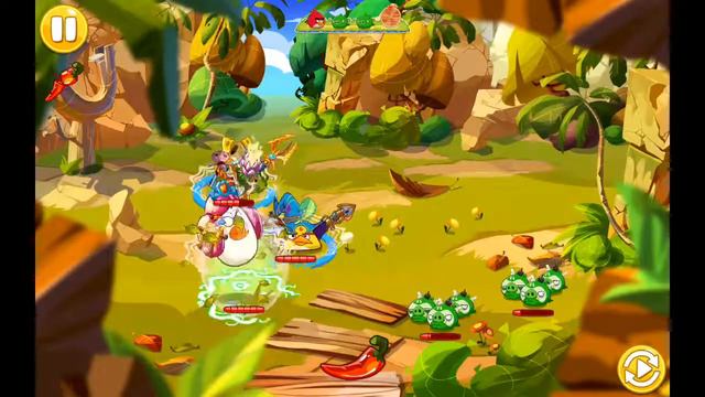 Angry birds epic возвращение в джунгли #1 совсем уже легко у меня же тактика смотреть онлайн