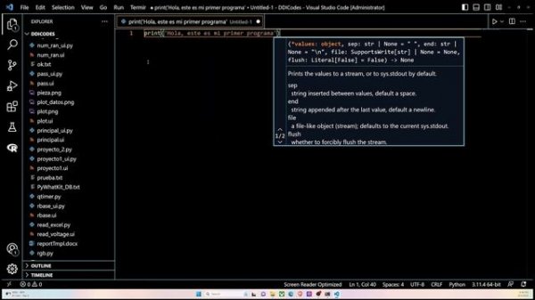 Instalacion de Python, Visual Studio y PyQt6
