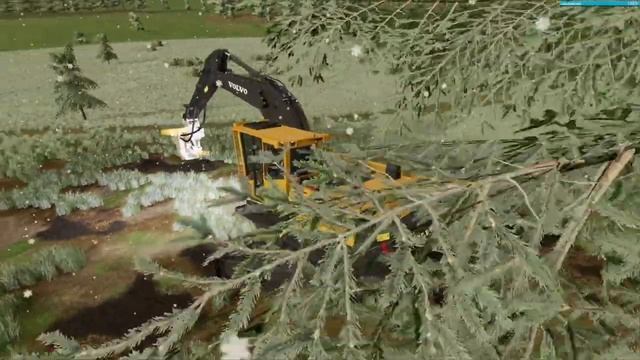Volvo EC250 Planting Trees - FS22 - Timelapse смотреть онлайн