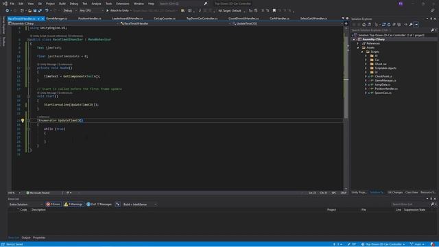 Race time - How to create a 2D Arcade Style Top Down Car Controller in Unity tutorial Part 14 смотреть онлайн
