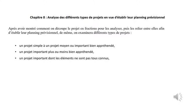 #8 Analyse des différents types de projets en vue d’établir leur planning prévisionnel смотреть онлайн