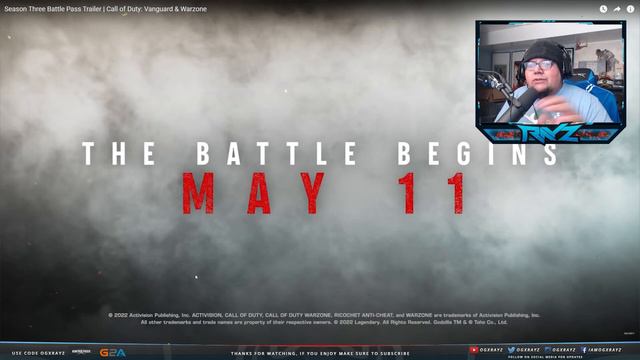 KING KONG VS GODZILLA REACTION! - Call of Duty: Vanguard and Warzone Season 3 Battle Pass Trailer смотреть онлайн