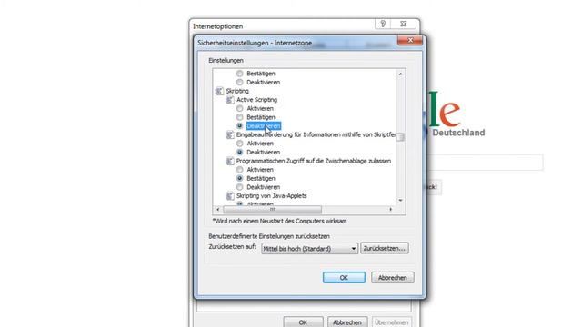 Javascript Deaktivieren/Aktivieren im Internet Explorer смотреть онлайн