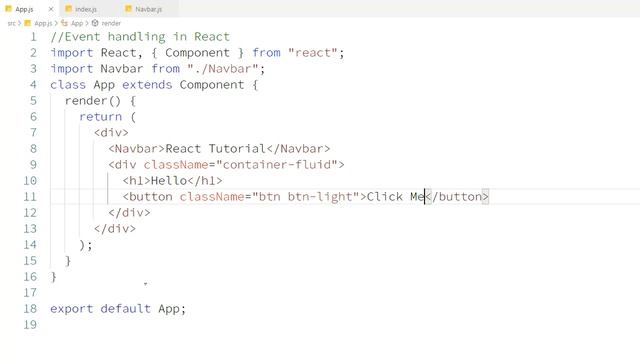 Tutorial 10 - Event Handling React class component смотреть онлайн