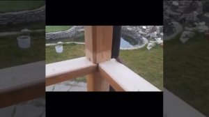 Монтаж перил ограждения террасы