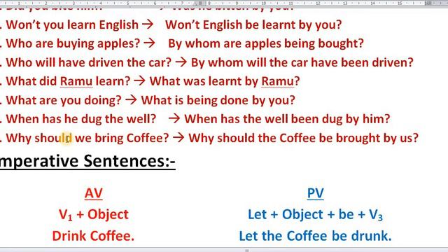 High School English Grammar-Lesson 6- Active Voice and Passive Voice -Explained in Telugu смотреть онлайн