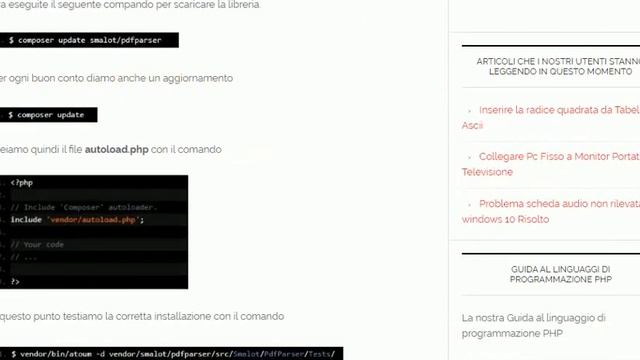 Installare Libreria PHP per il parser di Documenti PDF. смотреть онлайн