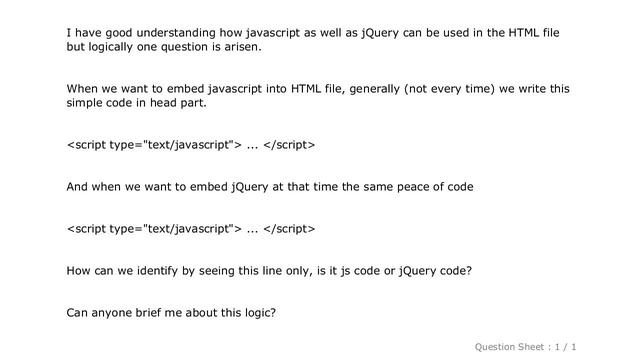 HTML : Logic Behind the Use of jQuery? смотреть онлайн