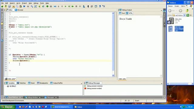 95 Php File put contents Fwrite Fputs Dosya Yazma İşlemleri смотреть онлайн