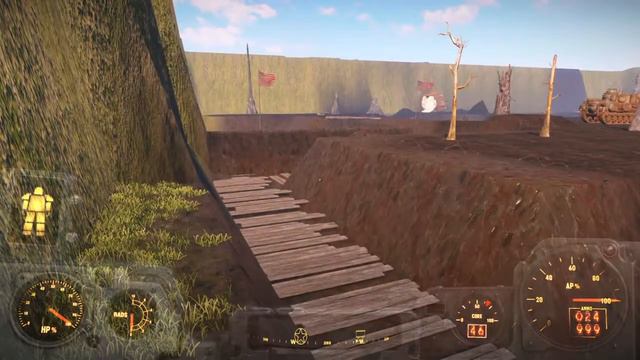 Fallout 4 - End of Time tunnel mod-Better world tomow settlement & The Trenchs started смотреть онлайн