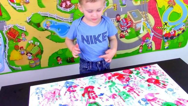 Рисуем руками картину вместе с Робертом смотреть онлайн