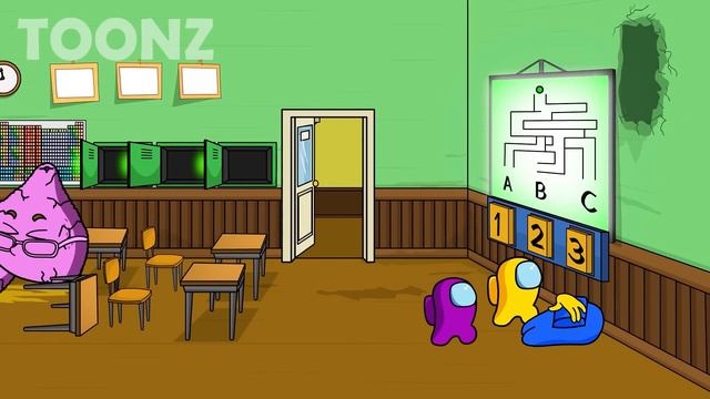 AMONG US vs. MS. LEMONS & MR. TOMATOS | Toonz Animation смотреть онлайн