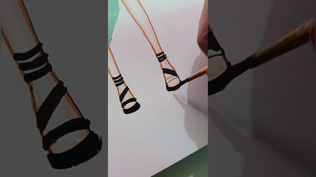 Fashion design sketches || colouring on design || Fashion illustration || SV_Fashion смотреть онлайн