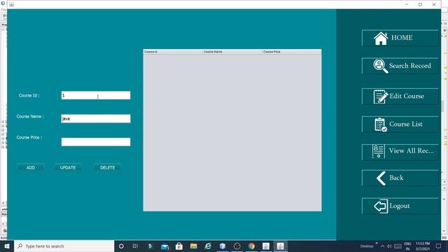 JAVA- How To Insert Update Delete And Display Data In jTable || Part 23- Fees Management System | смотреть онлайн