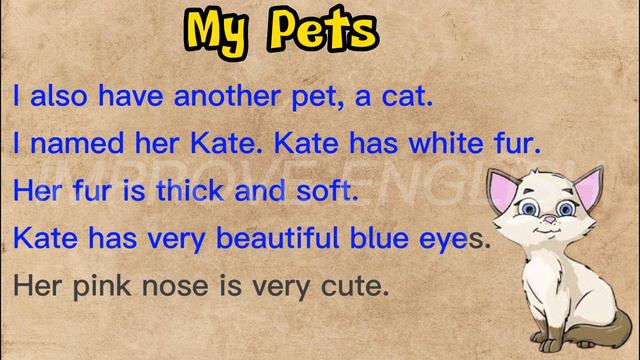 #5 Listen English through stories - Short Story - My Pets - Basic English - @improveenglish0610 смотреть онлайн