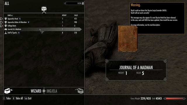 Skyrim Special Edition-Crazy Mage (Random encounter) смотреть онлайн