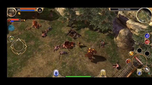 Прохождение игры Titan Quest на Android-устройстве (часть 22) Пик Цонго, победа над Барману смотреть онлайн