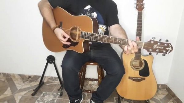 Violão TAKAMINE P2DC vs CRAFTER DE7.