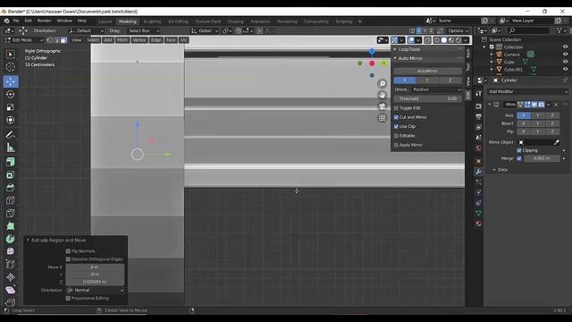 Blender Tutorial | How to model a wooden Park Bench. смотреть онлайн