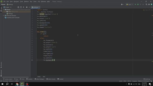 Python Turtle Tutorial: How to Draw a Tree - Step-by-Step Guide #pythonturtle #coding #pythonm смотреть онлайн