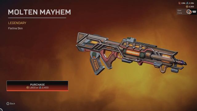 Flatline Molten Mayhem APEX LEGENDS Molten Mayhem Flatline Skin | Apex Molten Mayhem Skin|Apex Skin смотреть онлайн