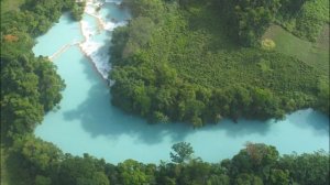 The Cascadas de Agua Azul (Blue Water Waterfall)