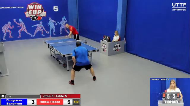 15:30 Полусмяк Валентин 3-0 Плющ Павел cтол 5 ЮГ-3 22.07.21 смотреть онлайн