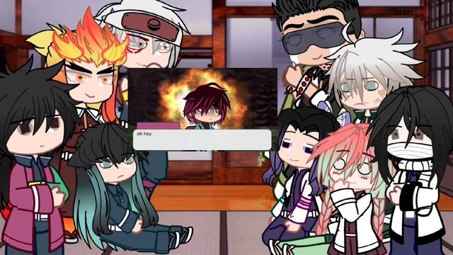 Hashiras react to Tanjiro's in a bad mood смотреть онлайн